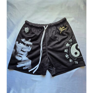 Darc Sport x Bruce Lee Don't Think - Feel Mesh Athletic Gym Shorts Small